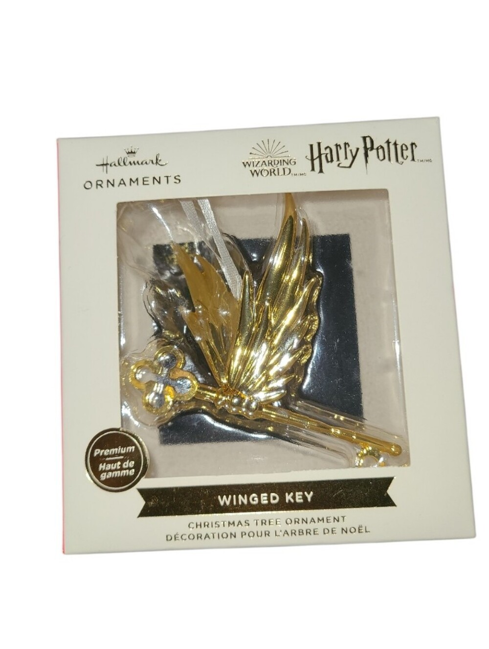 Hallmark 2023 Harry Potter Winged Key Premium Christmas Ornament NIB